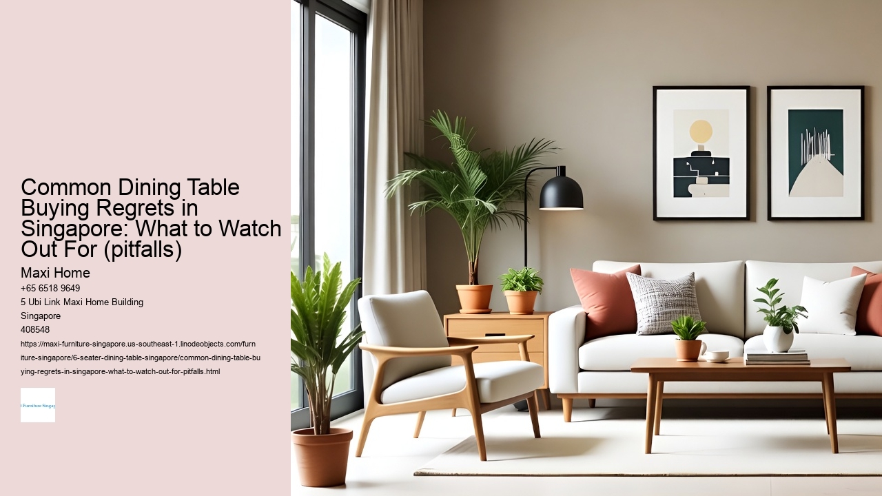 Common Dining Table Buying Regrets in Singapore: What to Watch Out For (pitfalls)