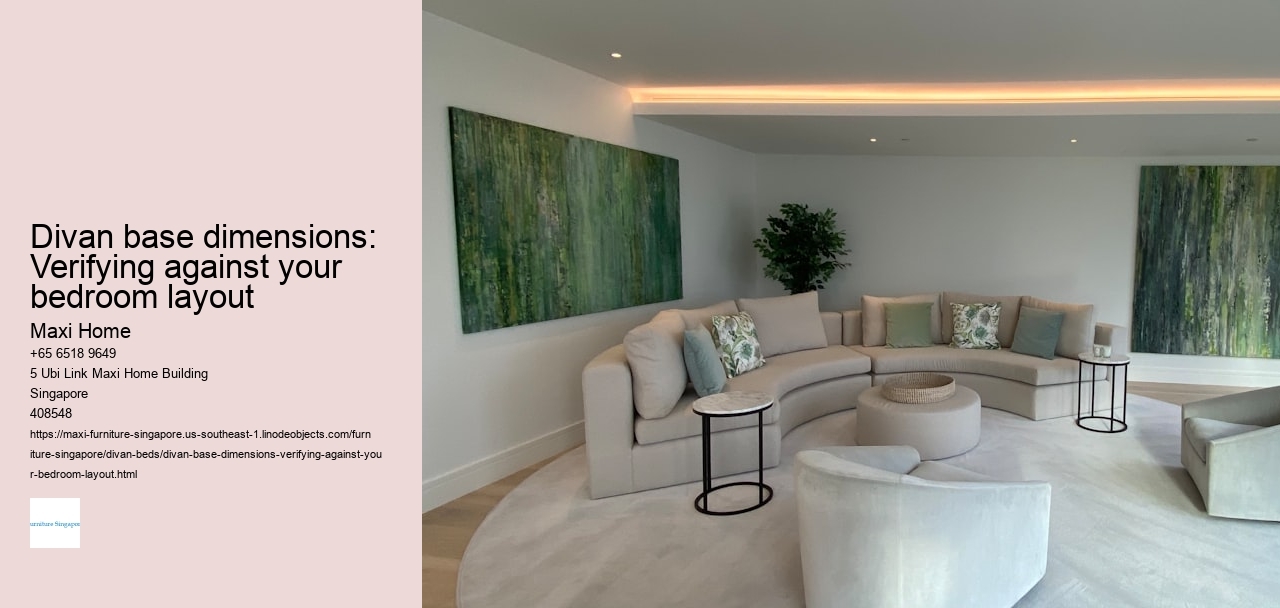 Divan base dimensions: Verifying against your bedroom layout