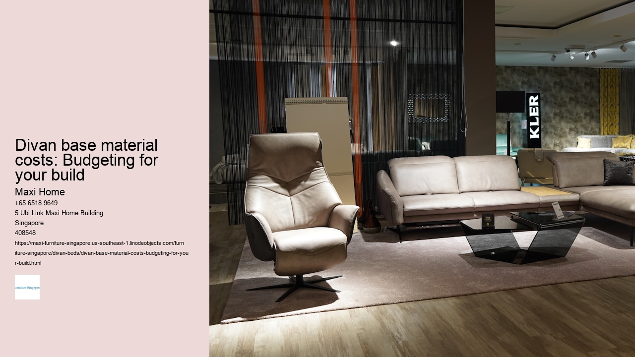 Divan base material costs: Budgeting for your build