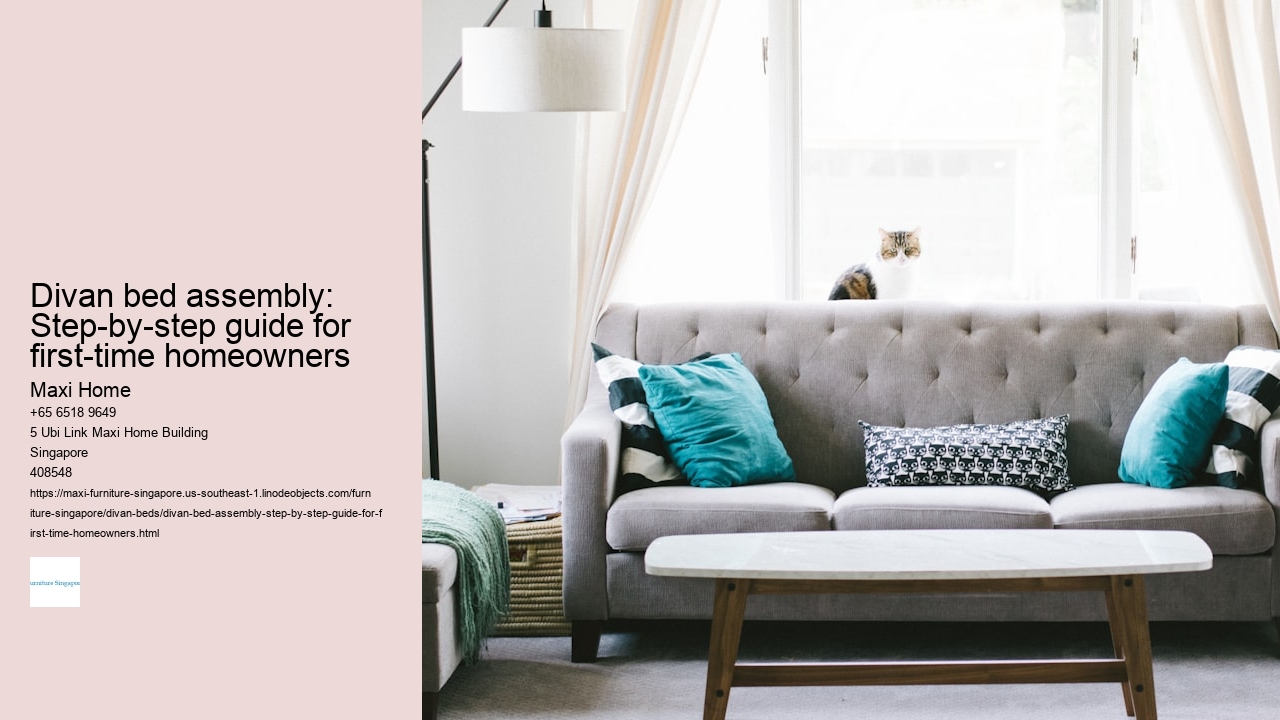 Divan bed assembly: Step-by-step guide for first-time homeowners