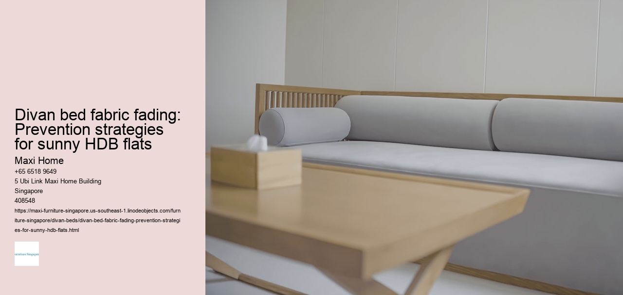 Divan bed fabric fading: Prevention strategies for sunny HDB flats