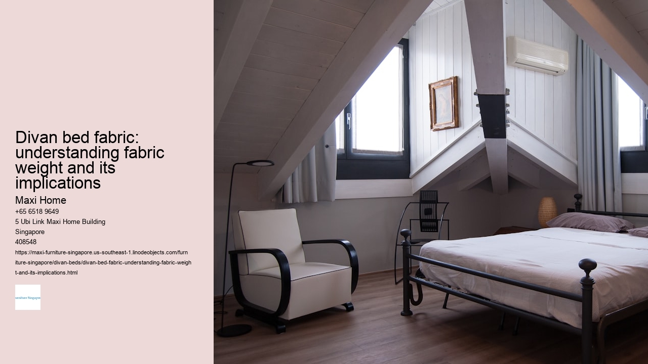 Divan bed fabric: understanding fabric weight and its implications