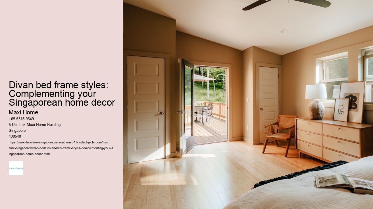 Divan bed frame styles: Complementing your Singaporean home decor