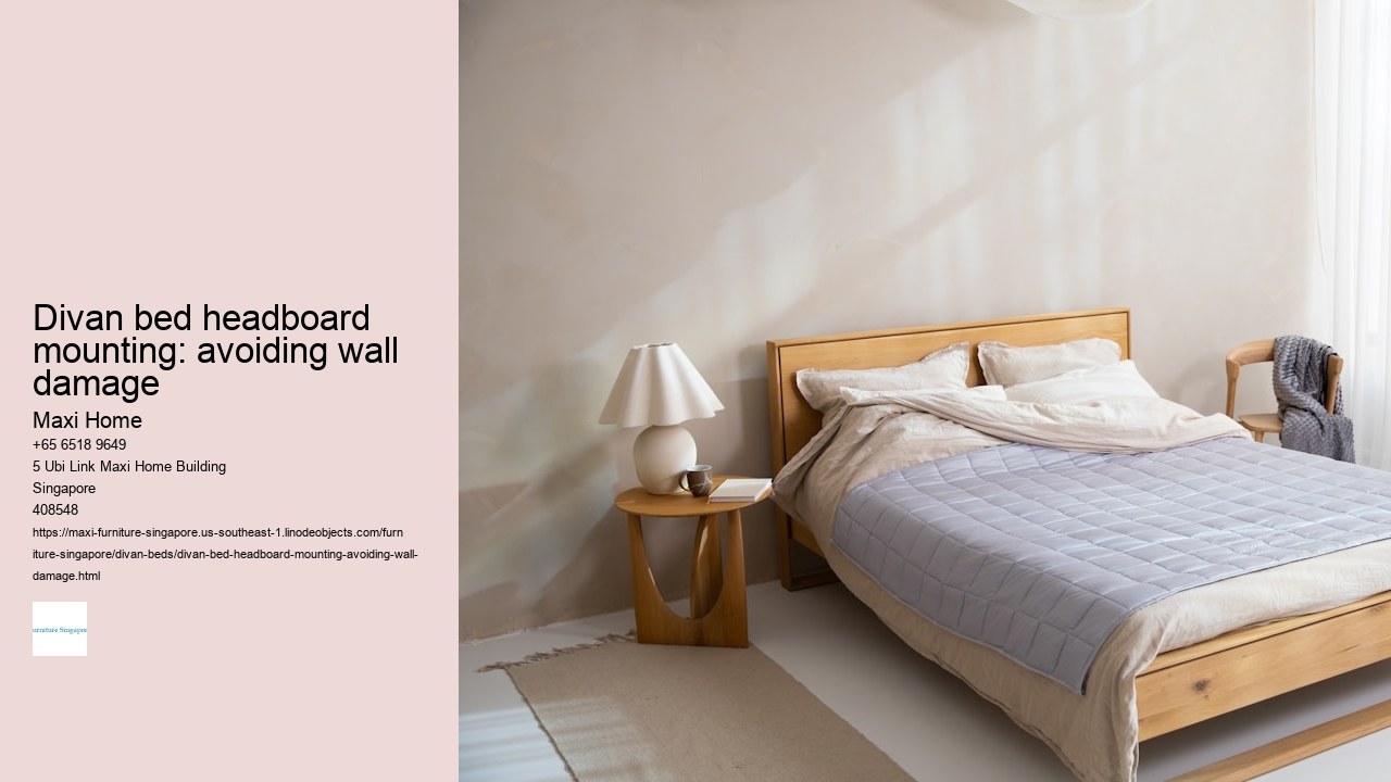 Divan bed headboard mounting: avoiding wall damage