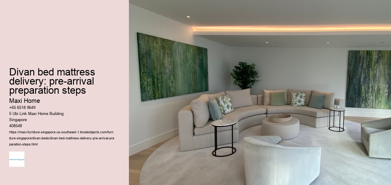 Divan bed mattress delivery: pre-arrival preparation steps