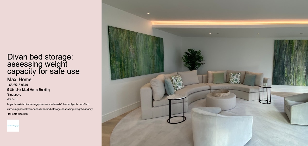 Divan bed storage: assessing weight capacity for safe use