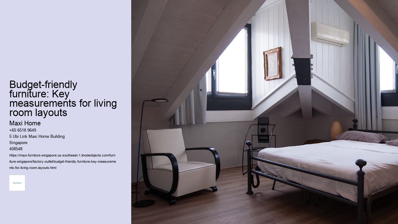 Budget-friendly furniture: Key measurements for living room layouts