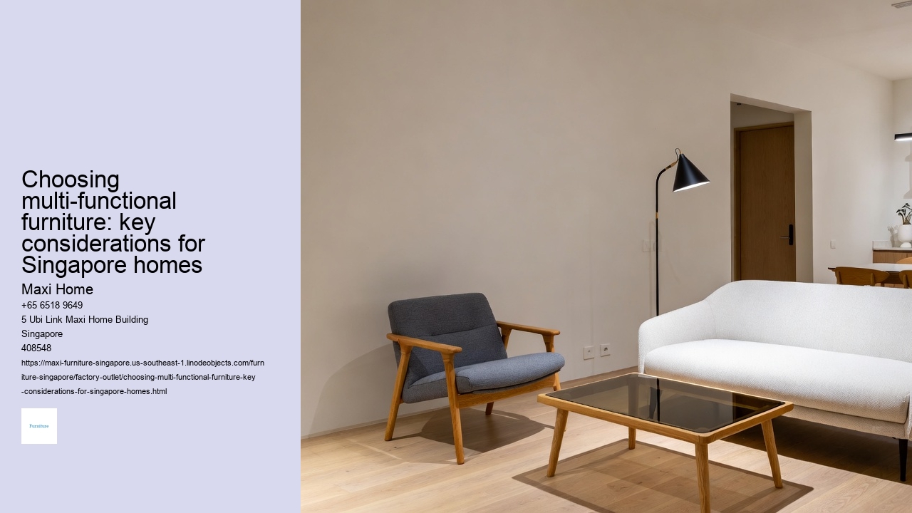 Choosing multi-functional furniture: key considerations for Singapore homes