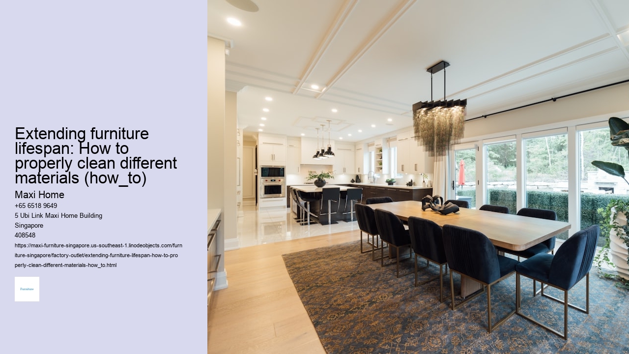 Extending furniture lifespan: How to properly clean different materials (how_to)