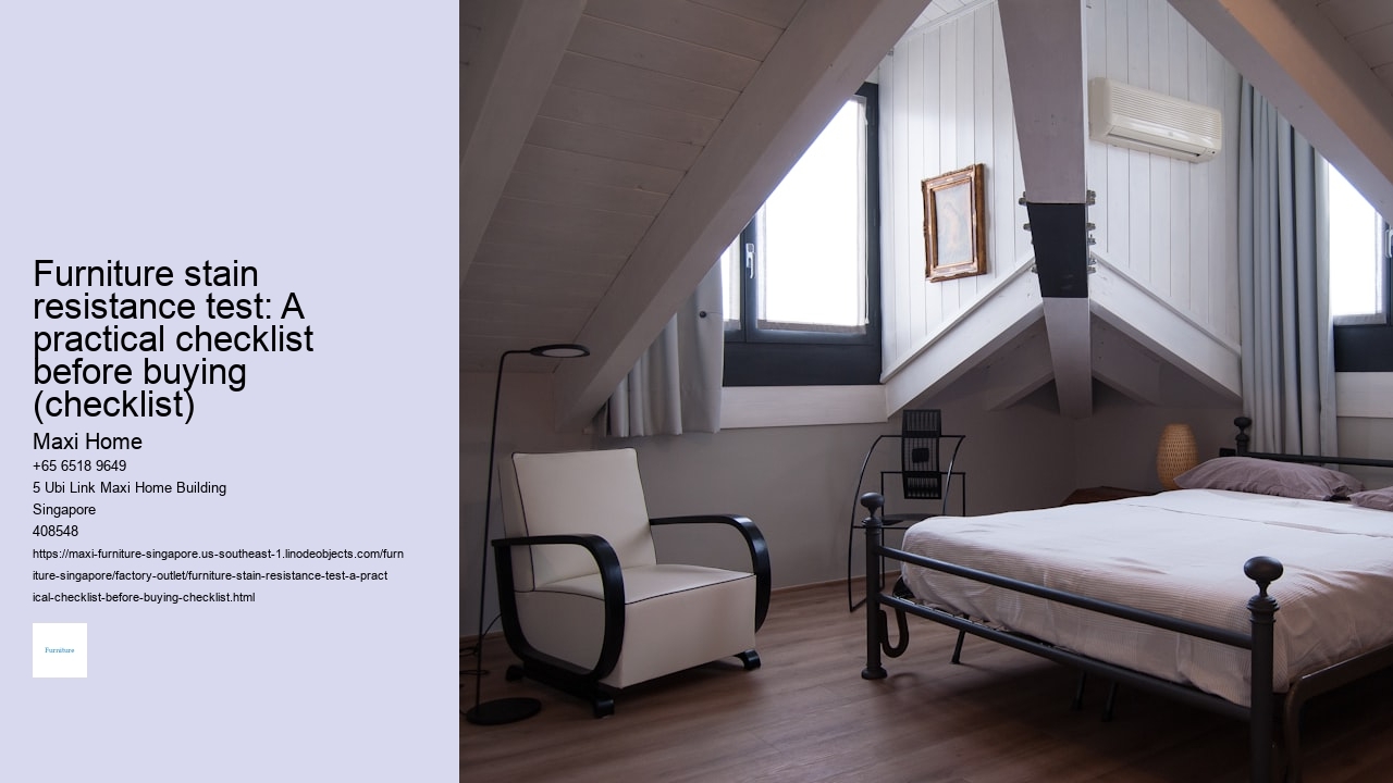 Furniture stain resistance test: A practical checklist before buying (checklist)