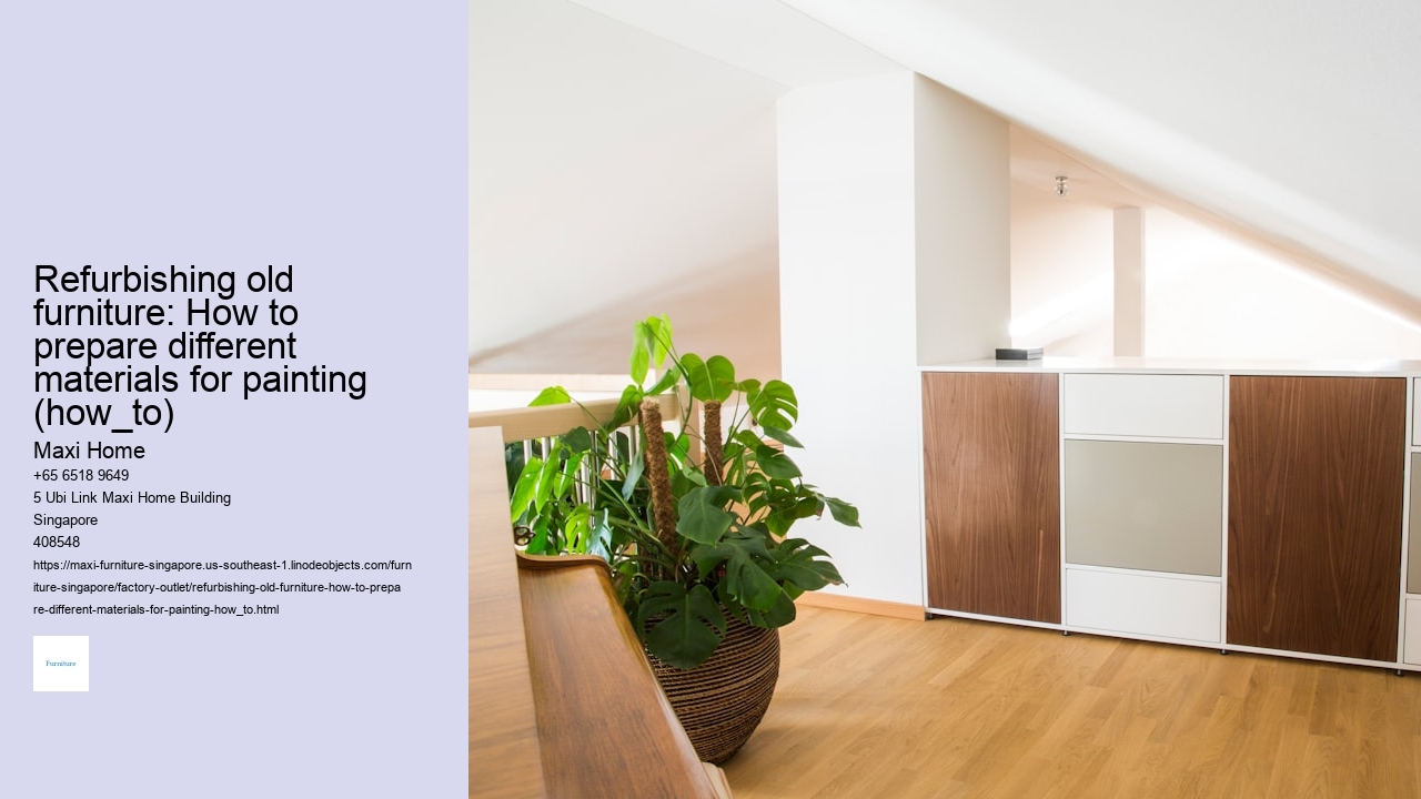 Refurbishing old furniture: How to prepare different materials for painting (how_to)