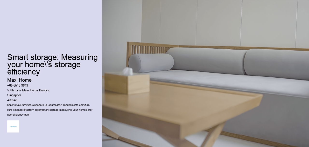 Smart storage: Measuring your home's storage efficiency