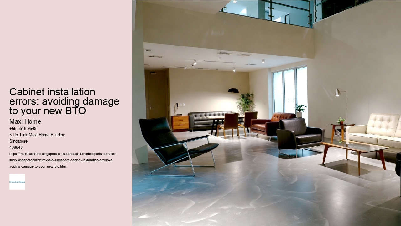 Cabinet installation errors: avoiding damage to your new BTO