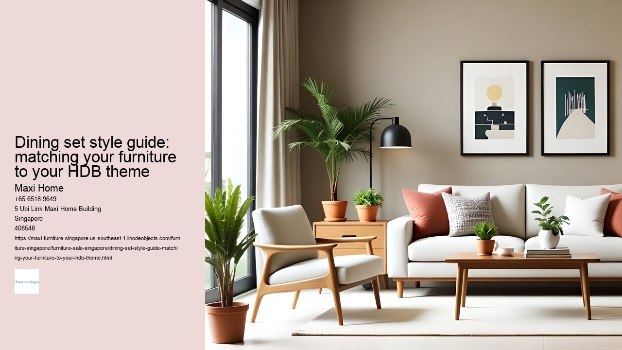 Dining set style guide: matching your furniture to your HDB theme