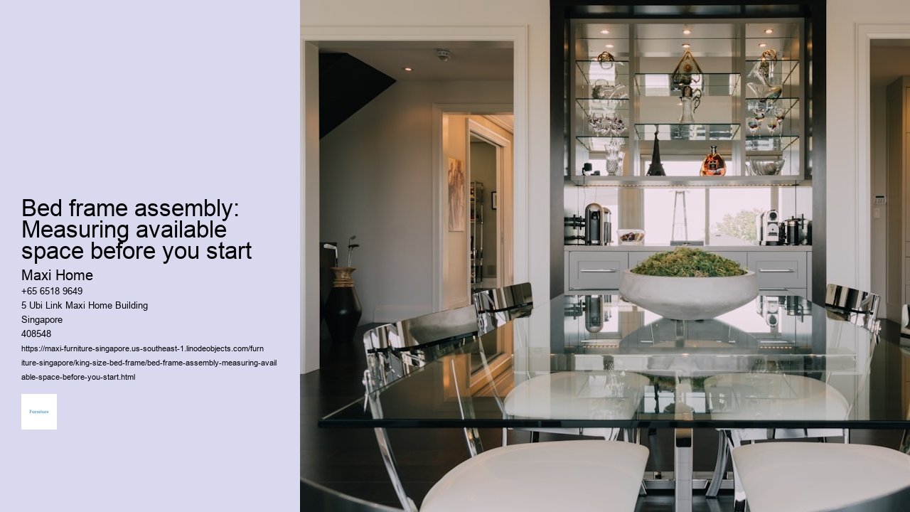 Bed frame assembly: Measuring available space before you start