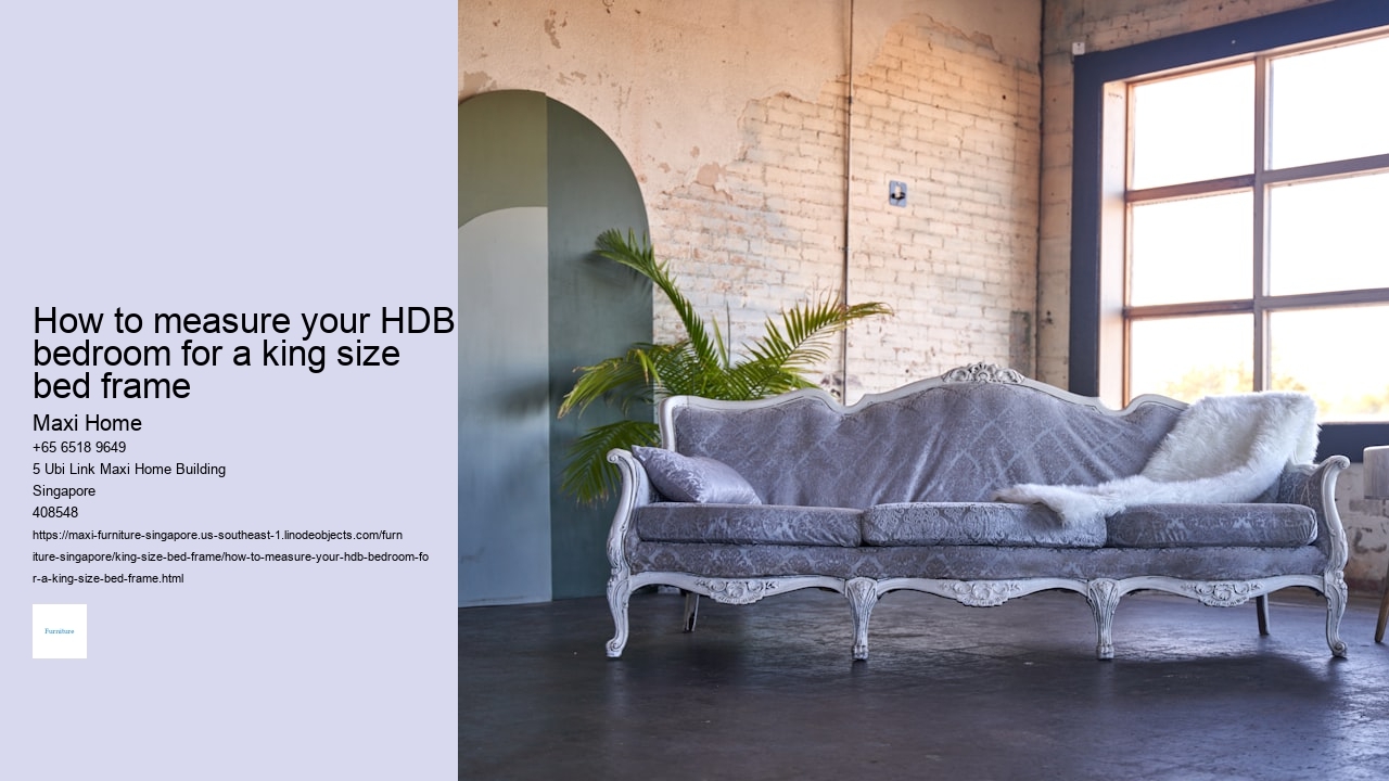 How to measure your HDB bedroom for a king size bed frame