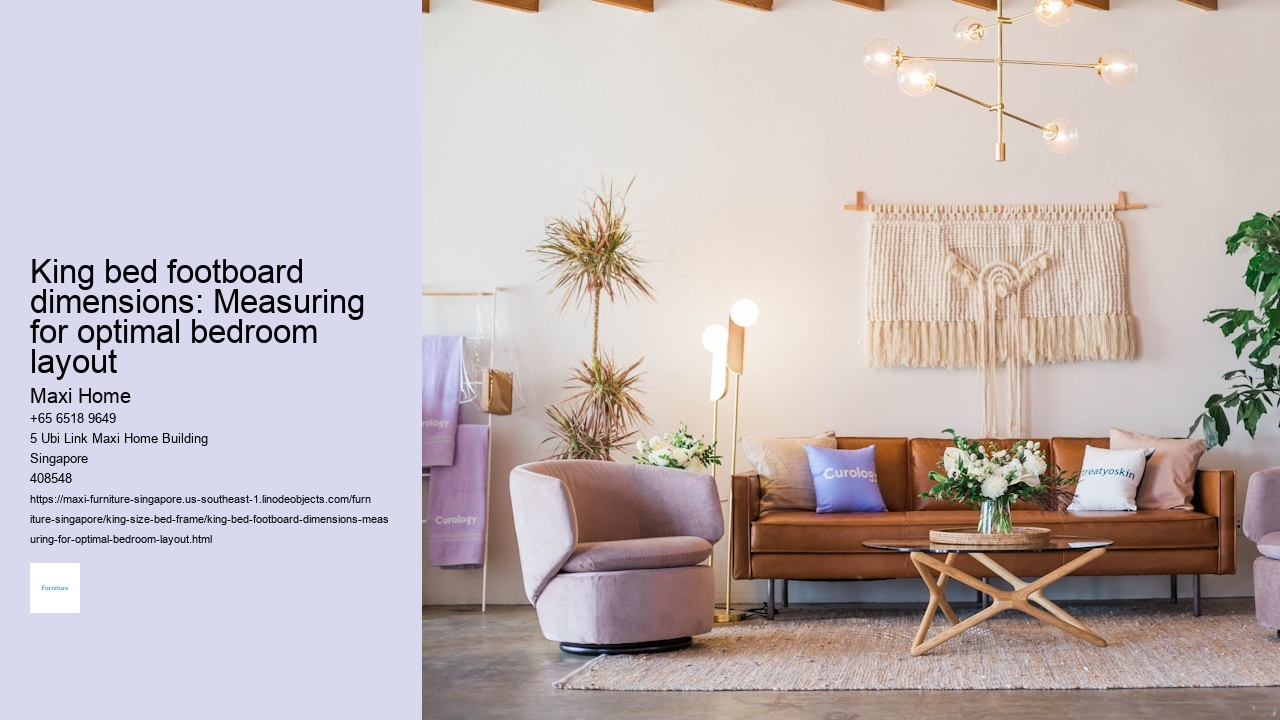 King bed footboard dimensions: Measuring for optimal bedroom layout