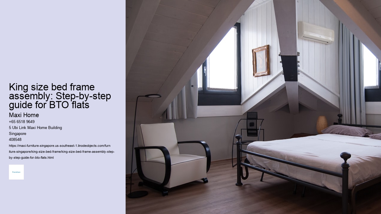 King size bed frame assembly: Step-by-step guide for BTO flats