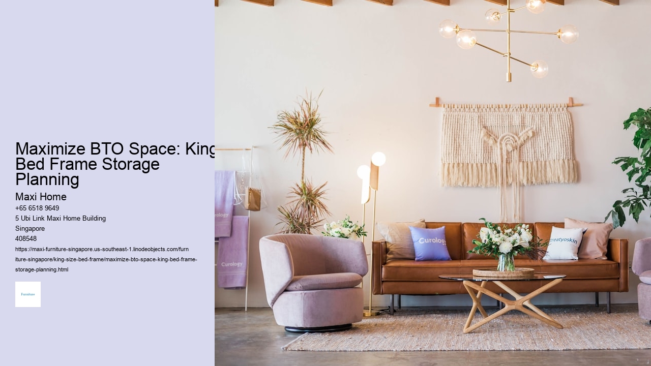 Maximize BTO Space: King Bed Frame Storage Planning