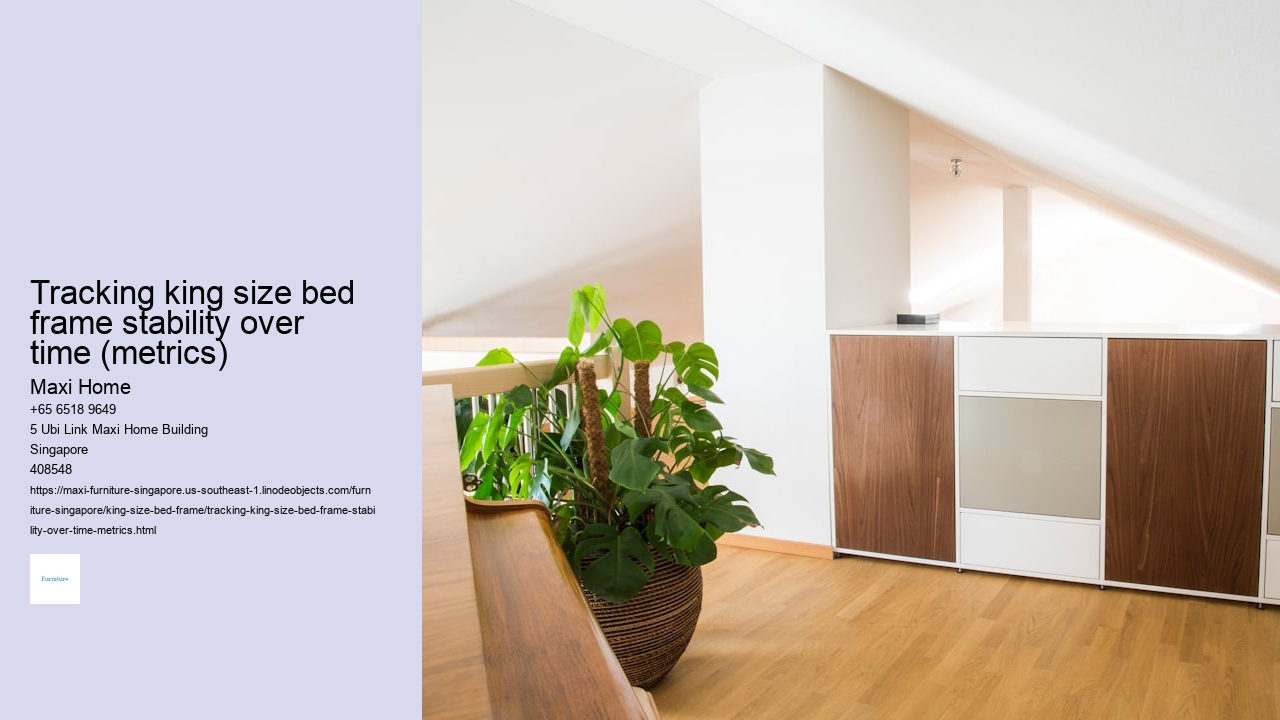 Tracking king size bed frame stability over time (metrics)