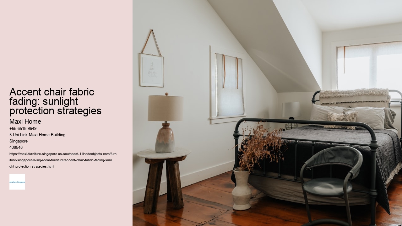 Accent chair fabric fading: sunlight protection strategies