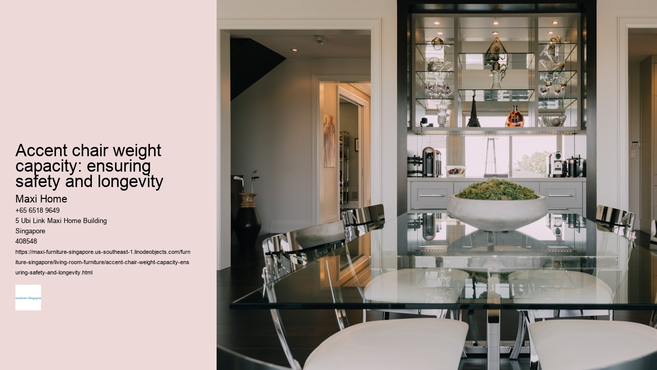 Accent chair weight capacity: ensuring safety and longevity