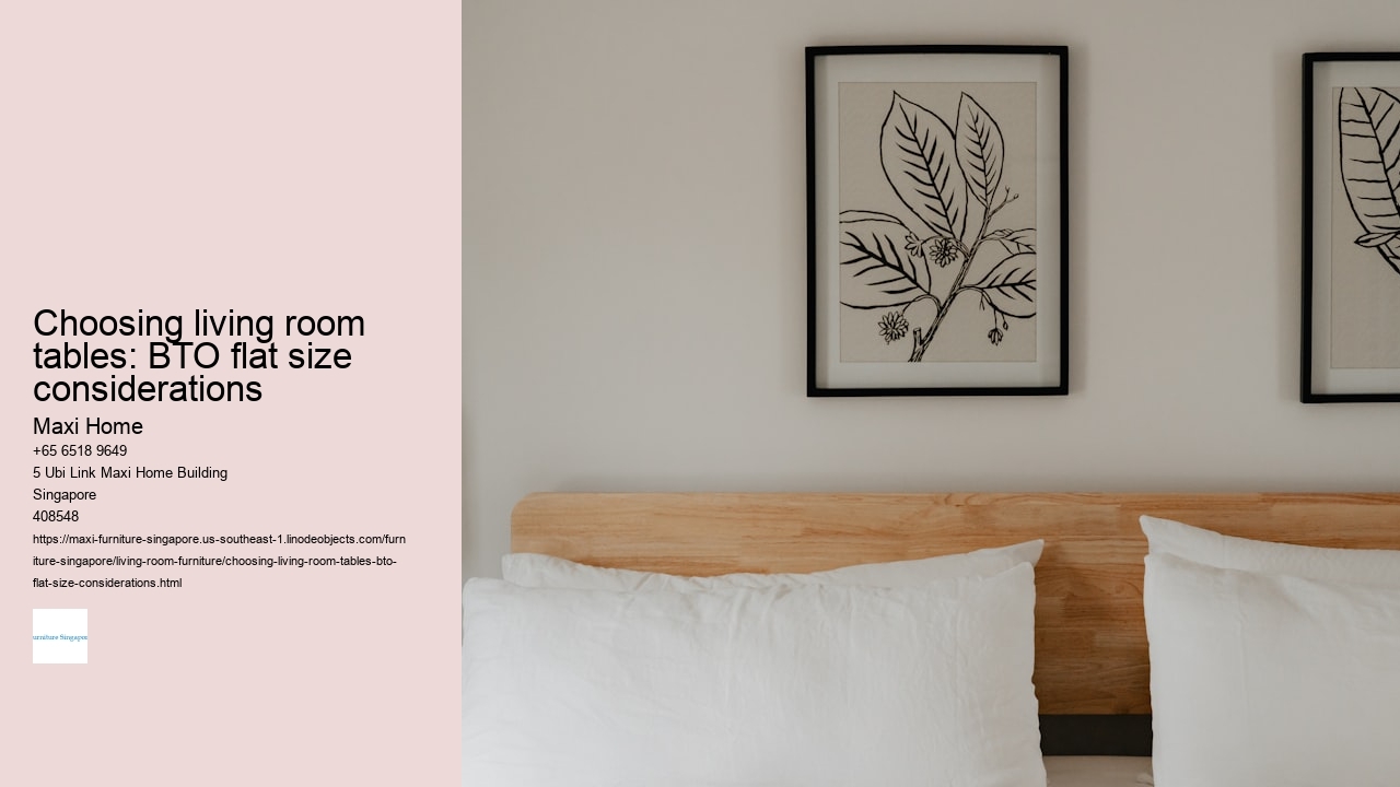 Choosing living room tables: BTO flat size considerations