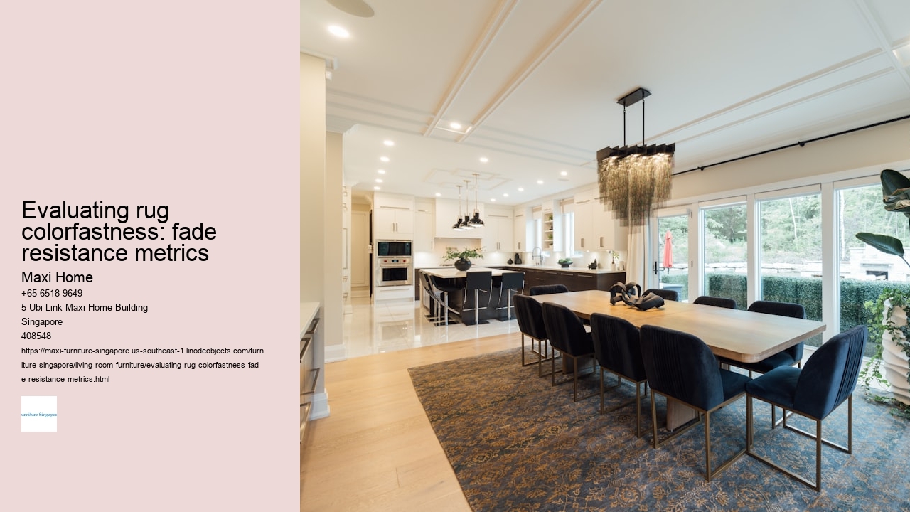 Evaluating rug colorfastness: fade resistance metrics