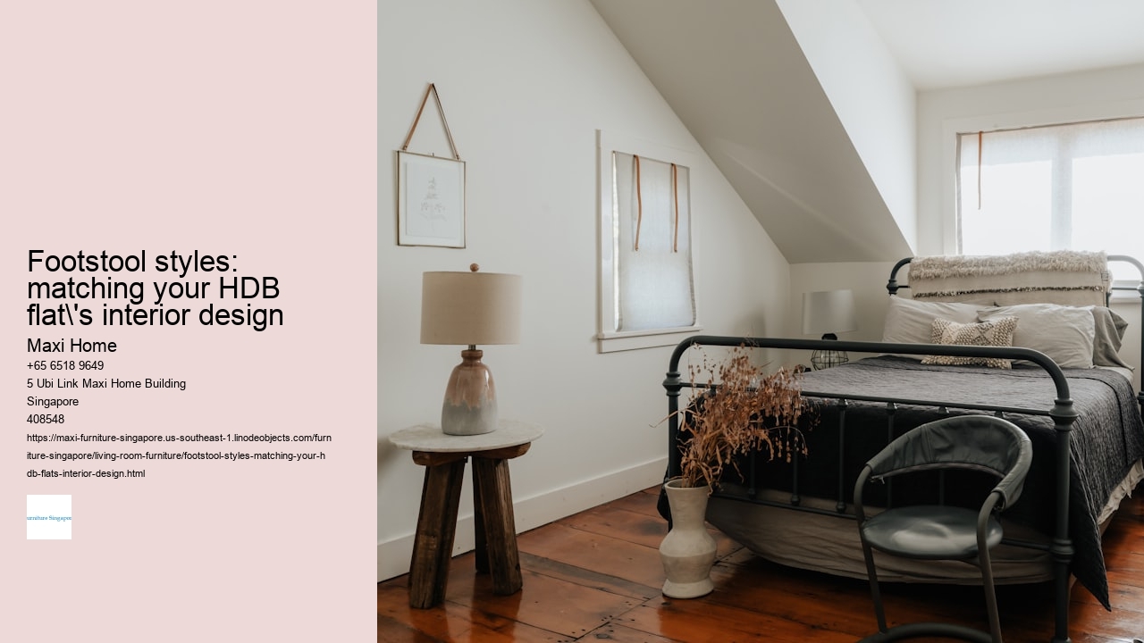 Footstool styles: matching your HDB flat's interior design