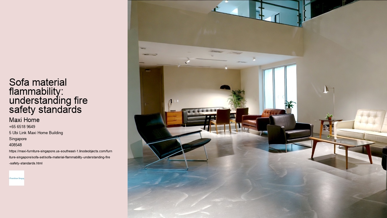 Sofa material flammability: understanding fire safety standards