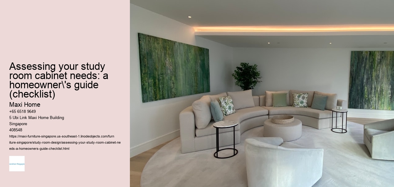 Assessing your study room cabinet needs: a homeowner's guide (checklist)