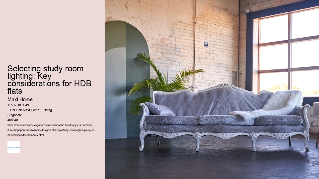 Selecting study room lighting: Key considerations for HDB flats