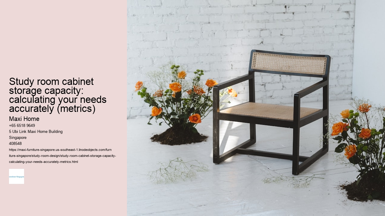 Study room cabinet storage capacity: calculating your needs accurately (metrics)