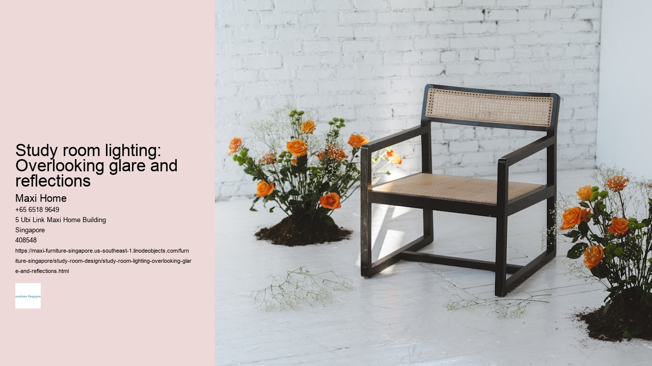 Study room lighting: Overlooking glare and reflections