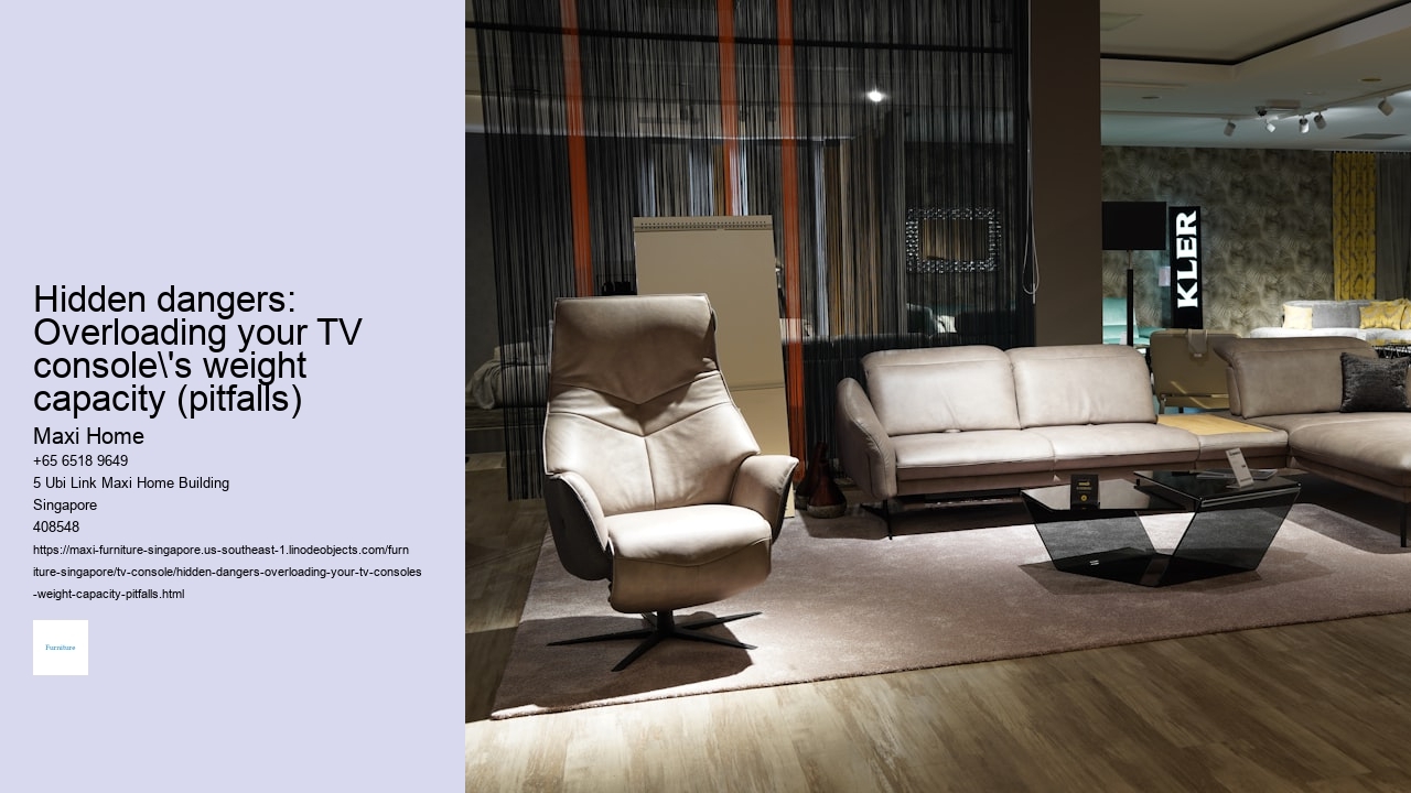 Hidden dangers: Overloading your TV console's weight capacity (pitfalls)