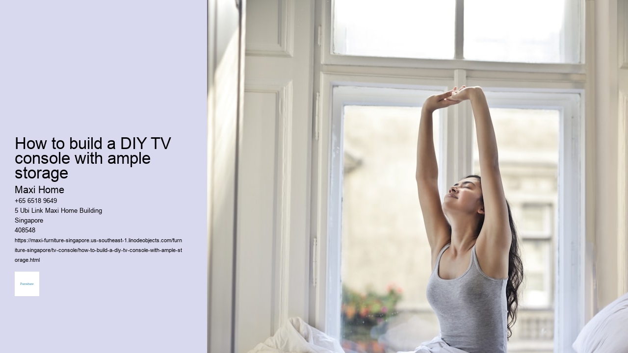 How to build a DIY TV console with ample storage