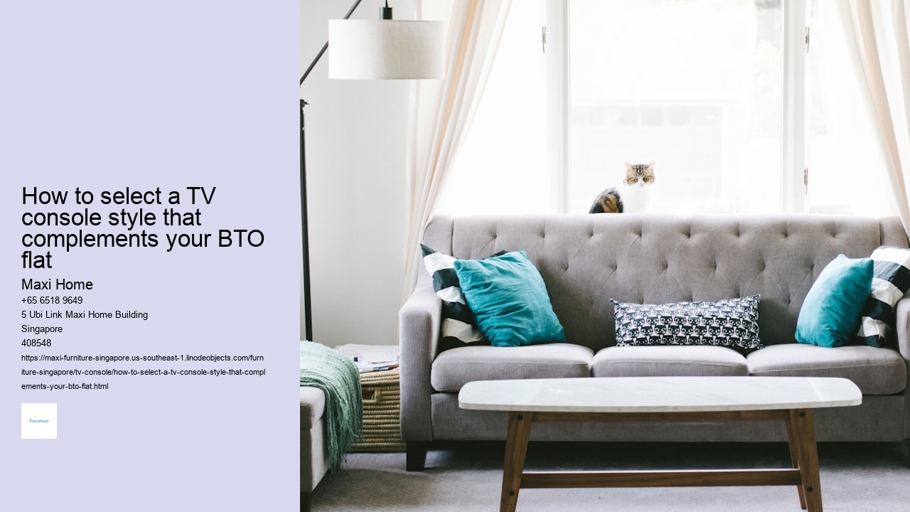 How to select a TV console style that complements your BTO flat