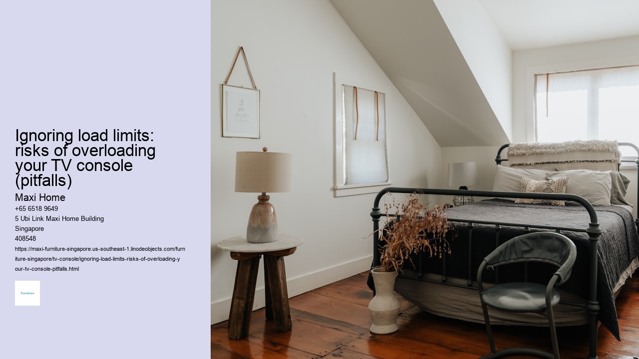 Ignoring load limits: risks of overloading your TV console (pitfalls)