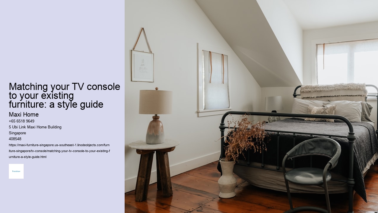 Matching your TV console to your existing furniture: a style guide