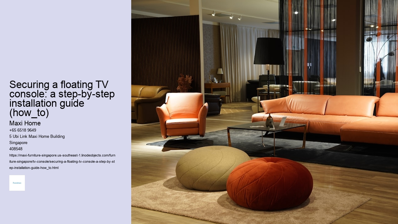 Securing a floating TV console: a step-by-step installation guide (how_to)