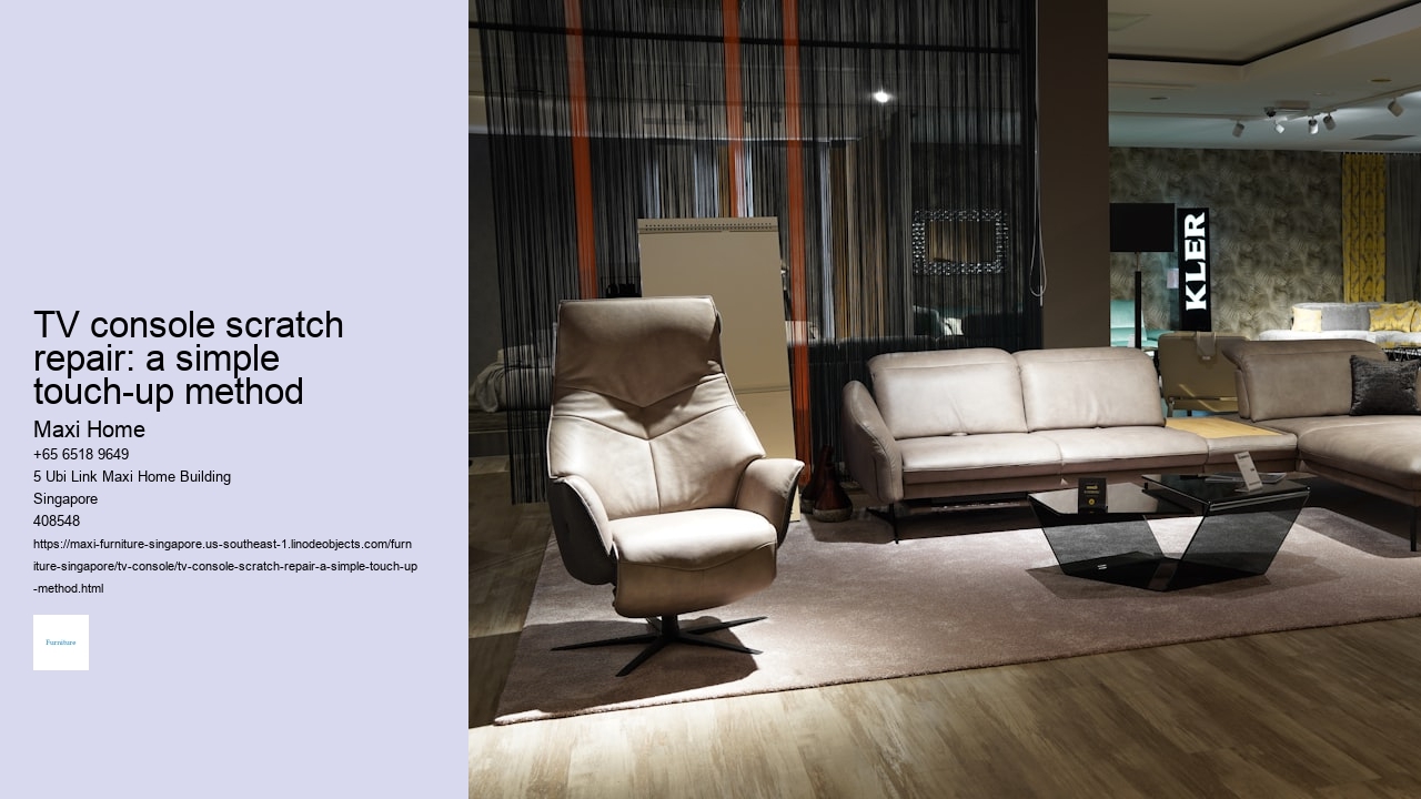 TV console scratch repair: a simple touch-up method Maxi Home TV console scratch repair: a simple touch-up method