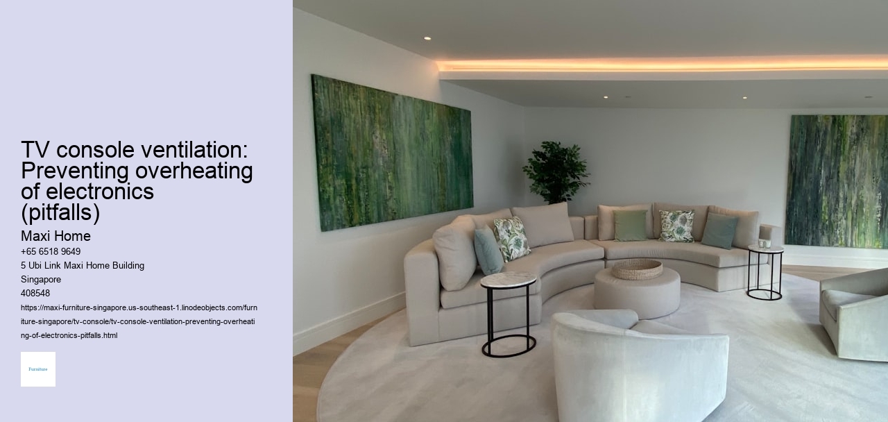 TV console ventilation: Preventing overheating of electronics (pitfalls)