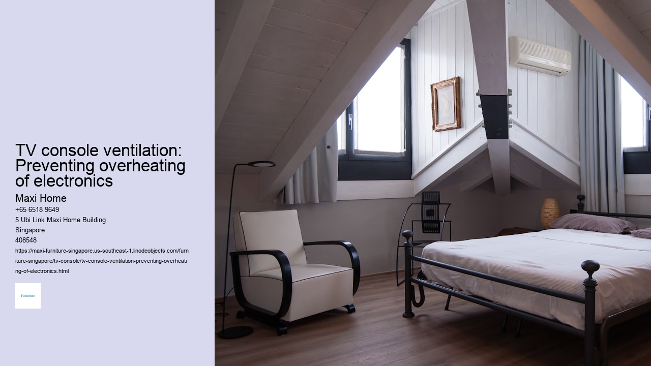 TV console ventilation: Preventing overheating of electronics