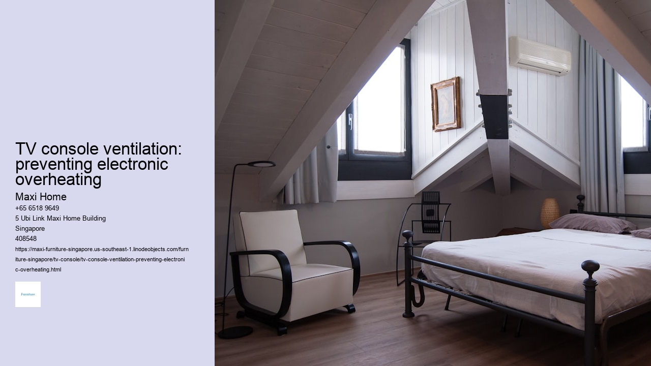 TV console ventilation: preventing electronic overheating