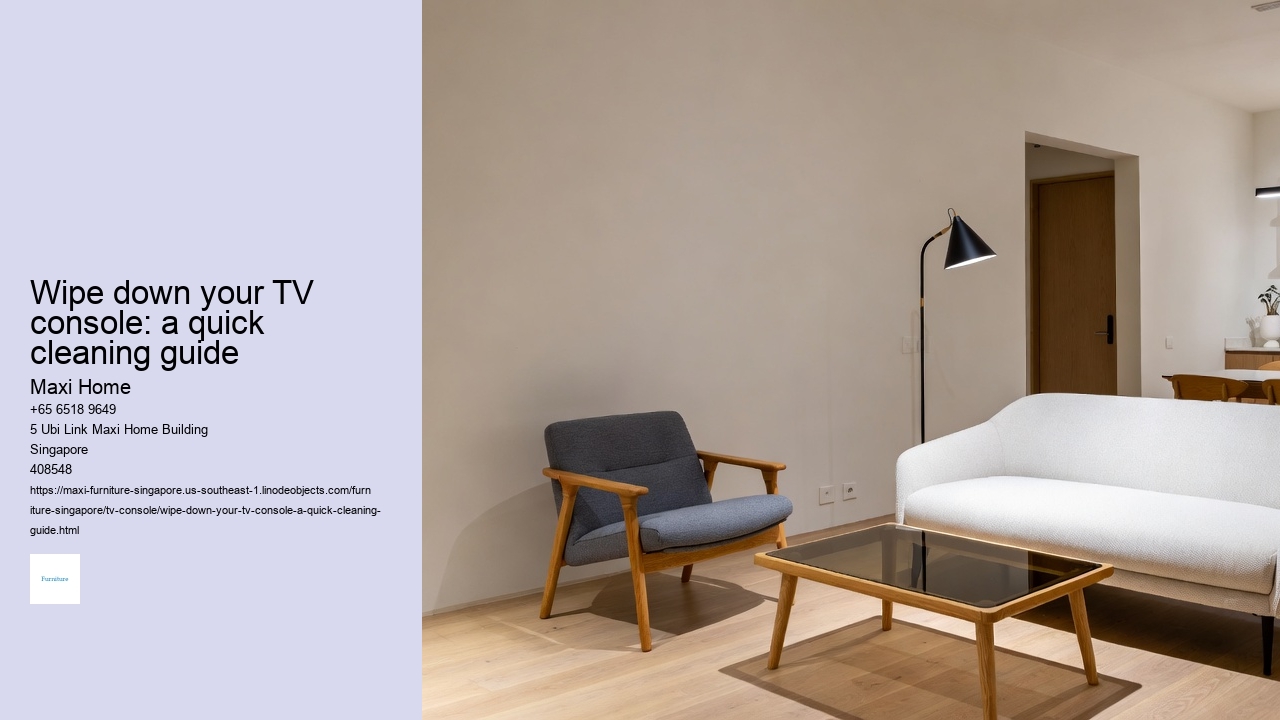 Wipe down your TV console: a quick cleaning guide