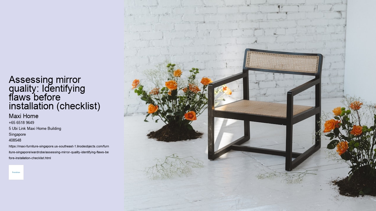 Assessing mirror quality: Identifying flaws before installation (checklist)