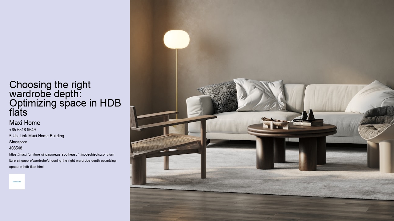 Choosing the right wardrobe depth: Optimizing space in HDB flats