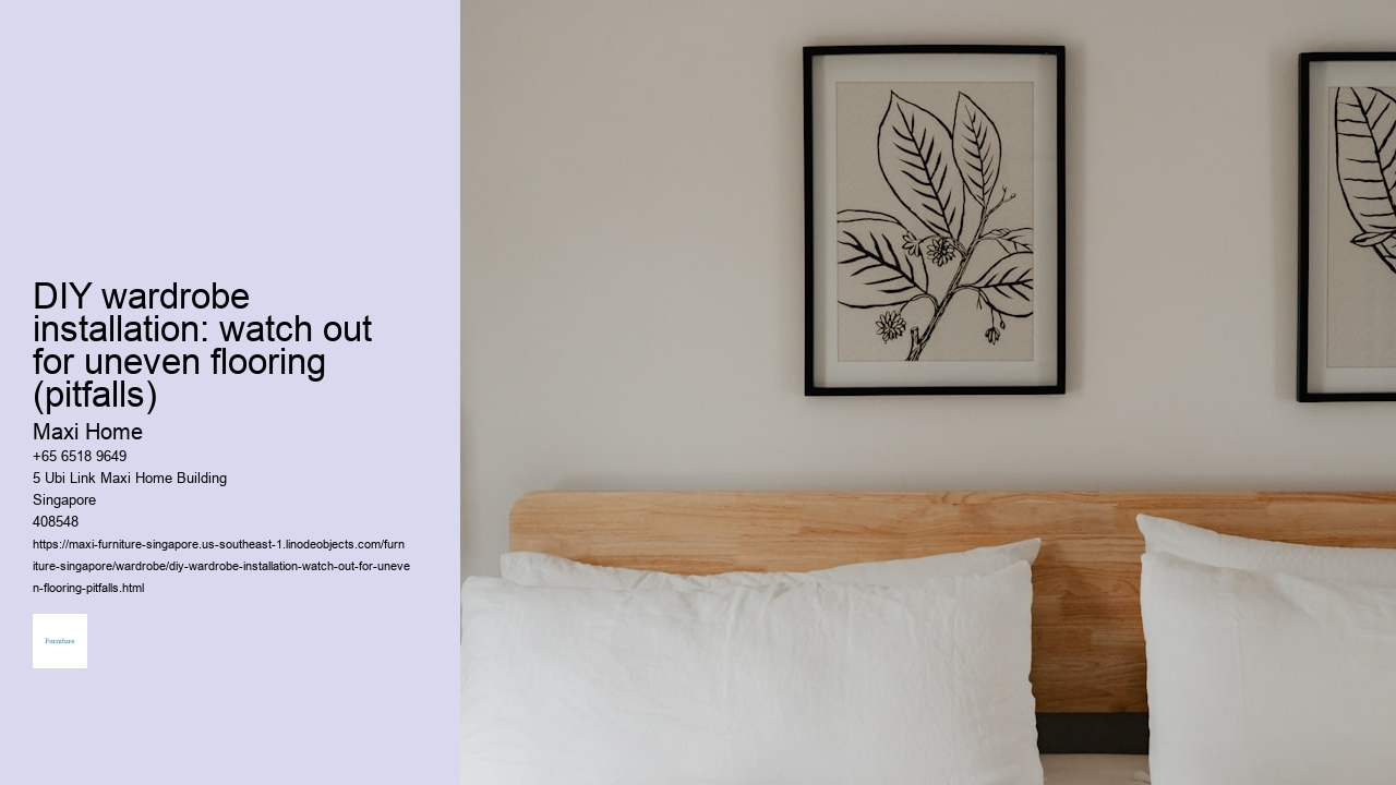 DIY wardrobe installation: watch out for uneven flooring (pitfalls)