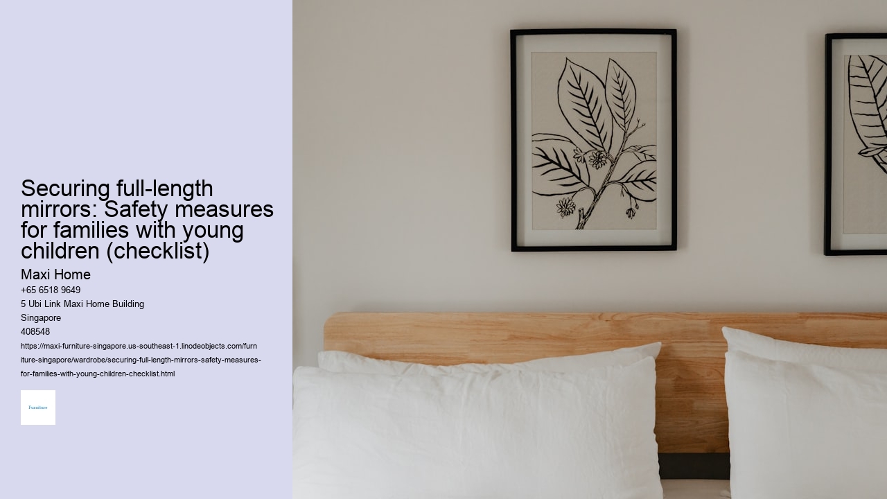 Securing full-length mirrors: Safety measures for families with young children (checklist)