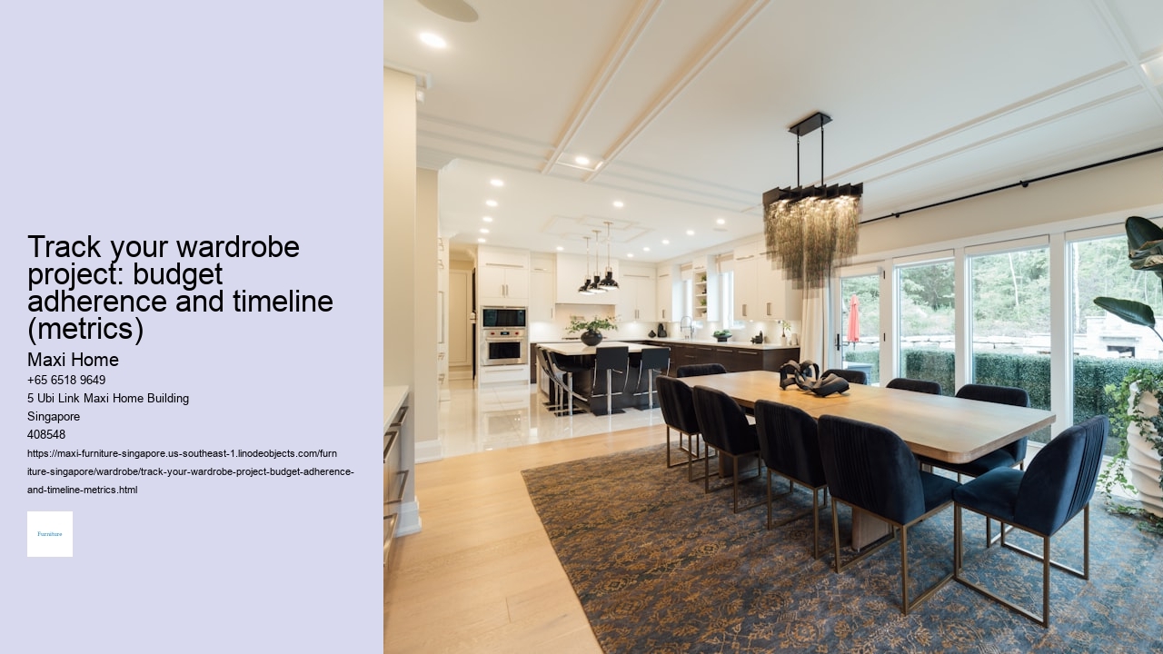 Track your wardrobe project: budget adherence and timeline (metrics) Maxi Home Track your wardrobe project: budget adherence and timeline (metrics)